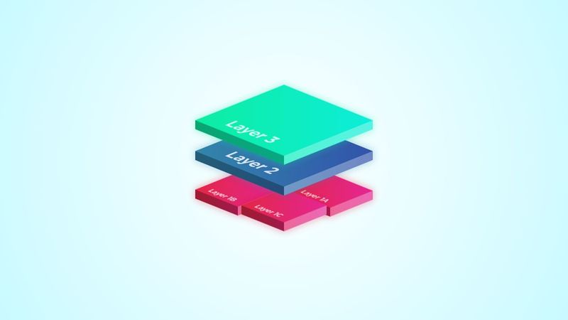 Isometric Floating Layers (SVG)