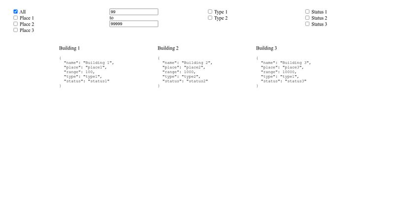 Filters Using Vue