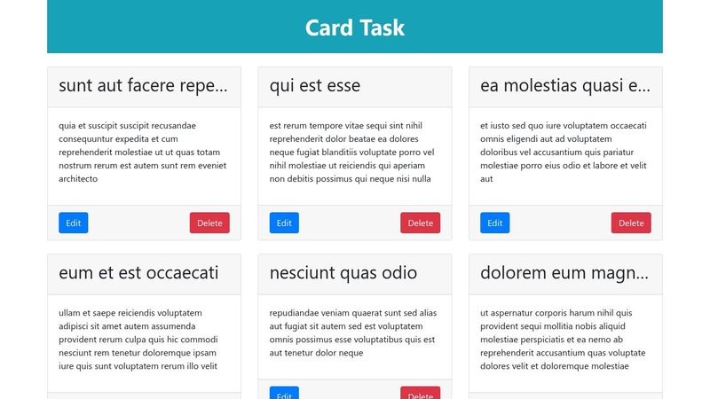 Card Task