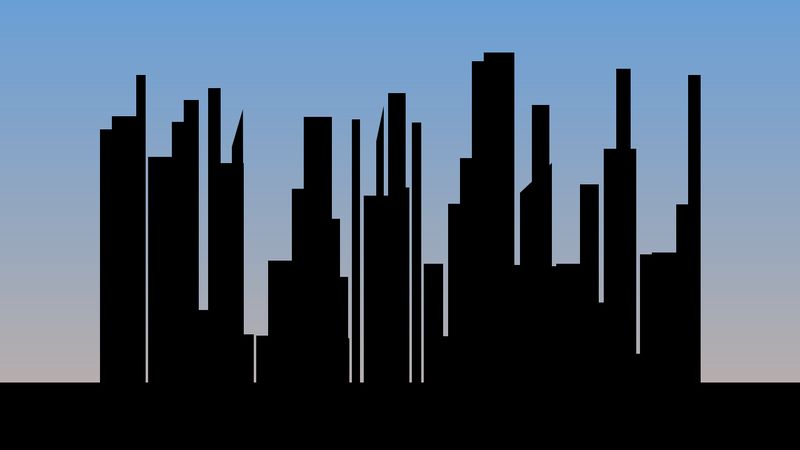 Random Shilloutte Skylines