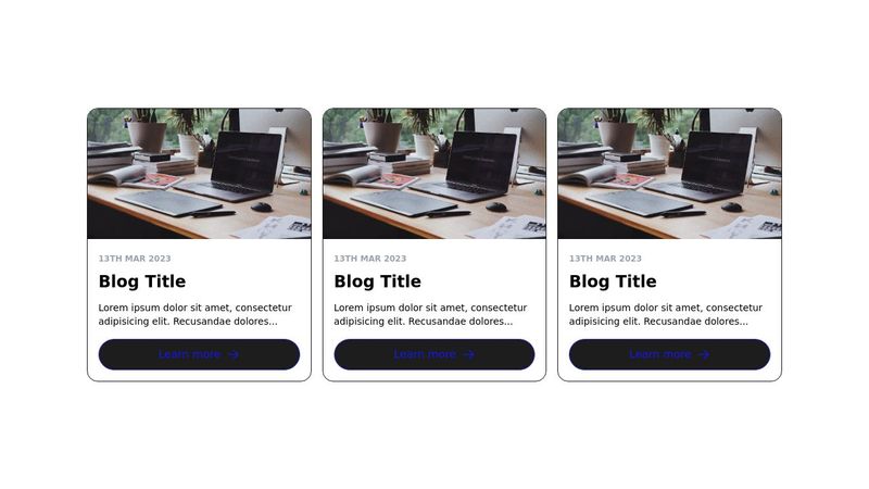 Tailwind CSS Blog Cards