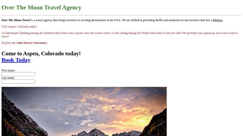 Simple Travel Website | Practice 1