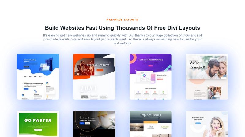Divi PreMade Layouts