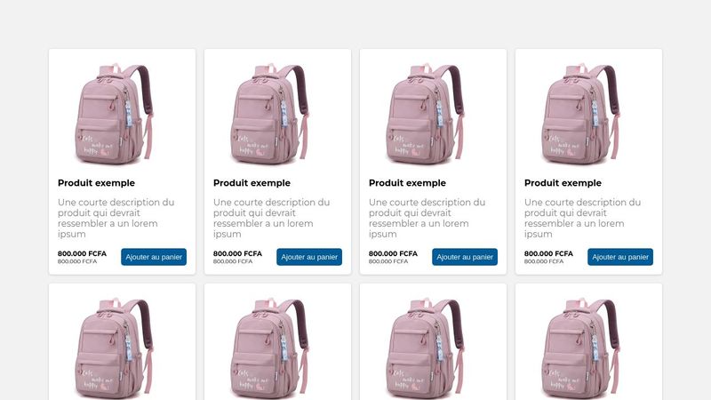 Ecommerce Product List UI HTML /CSS