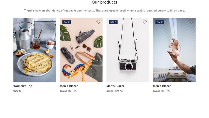 Bootstrap Product Cards