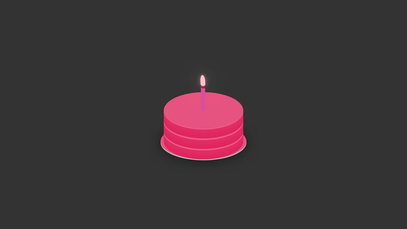CSS Birthday Cake