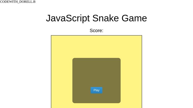 JS SNAKE GAME