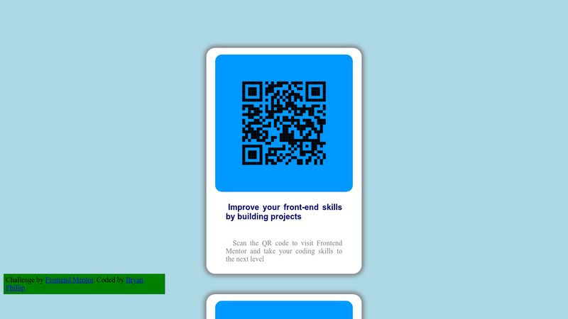 QR Code (frontendmentor project)