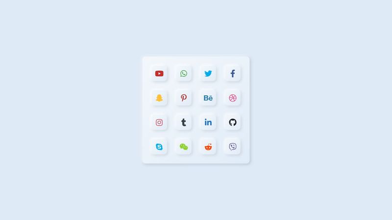 Button UI Design Using html css & js | Social Media Button UI Design ...