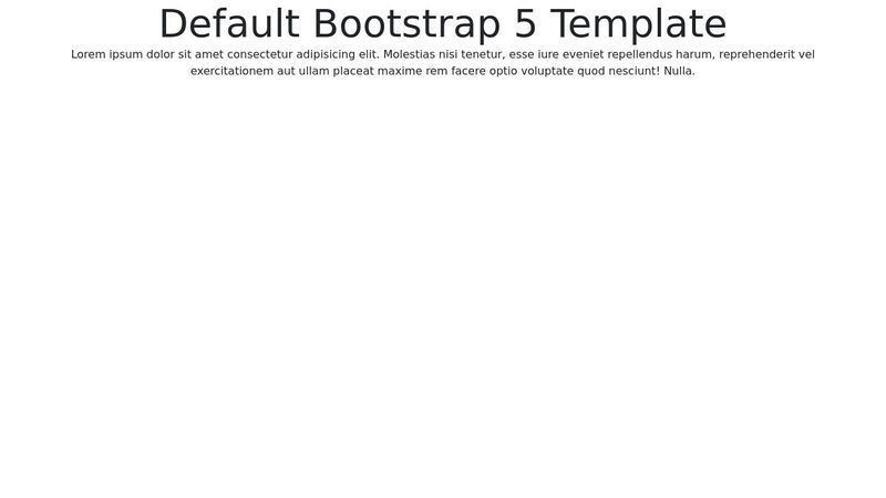 Bootstrap 5 Template