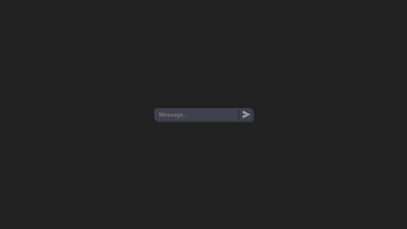 Chat input box with send button