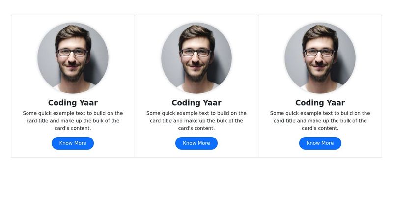 Bootstrap profile card for Asset