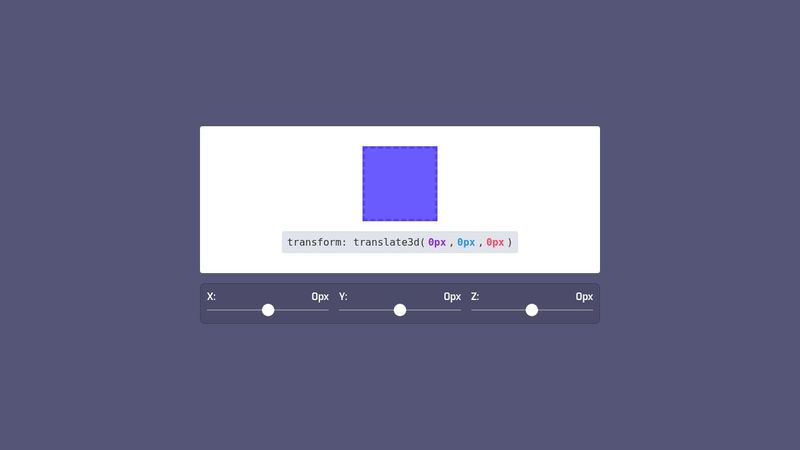 Web Animation 101 (#127):CSS Transform Functions -- Translate