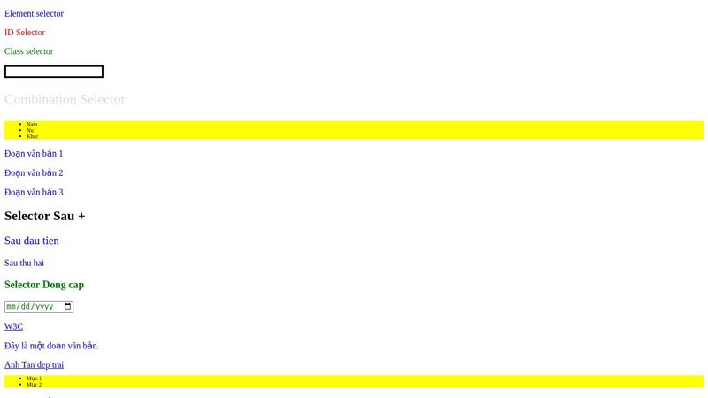 HTML BASIC 2 + CSS SELECTOR