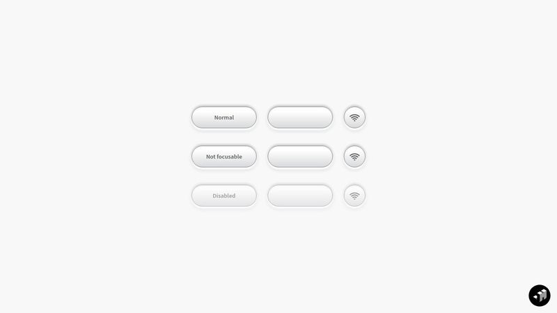 Skeuomorphic Buttons (Realistic 3D effect)