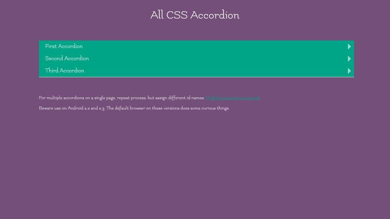 CSS Accordion