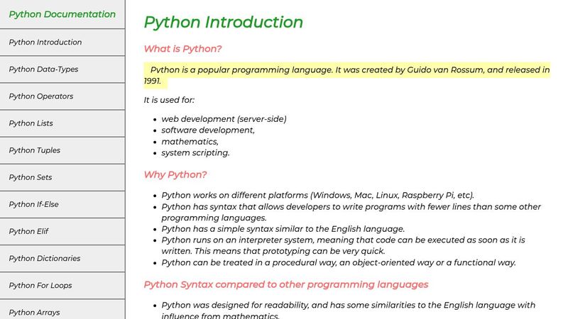 python doc