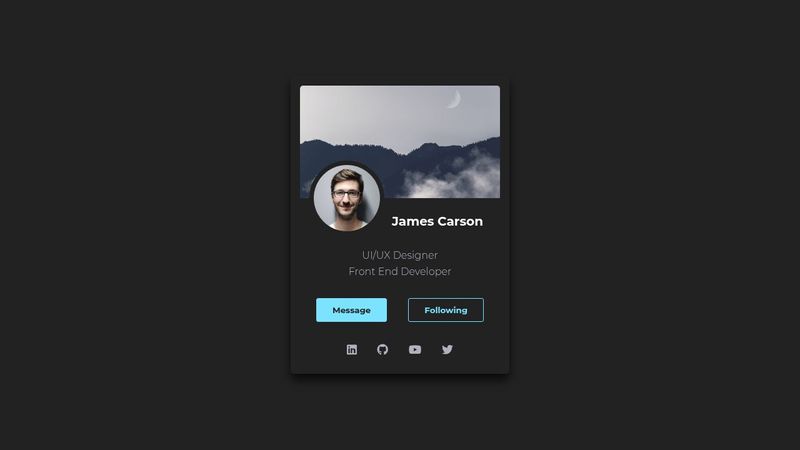 CSS Profile Card