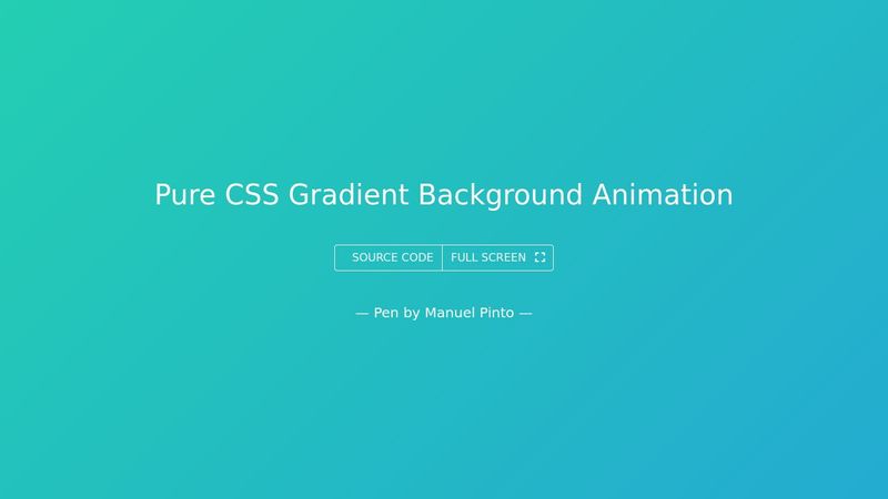Pure CSS Gradient Background Animation