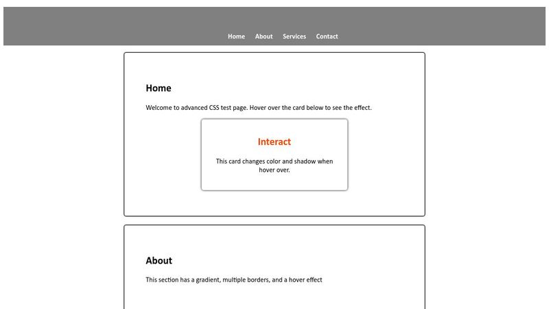 First CSS Test PG1