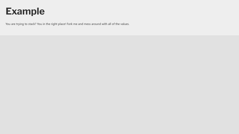 CSS 3d Basic Stacking