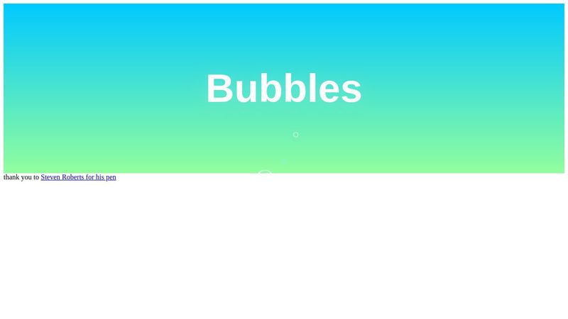 Bubbles - CSS Animation