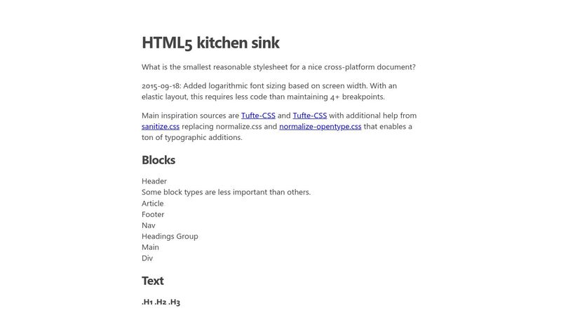 HTML5 test page