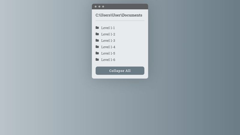 Folder Tree via CSS Checkboxes