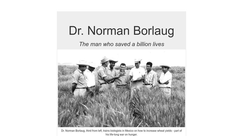 Dr. Norman Borlaug