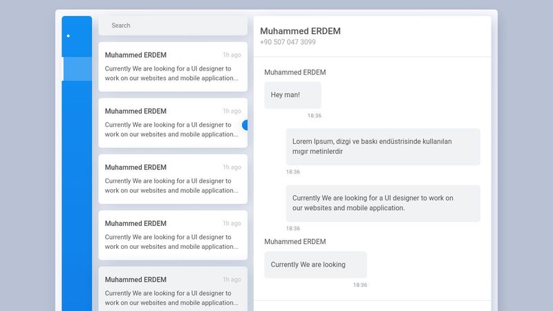 Messaging Interface ( Only CSS )