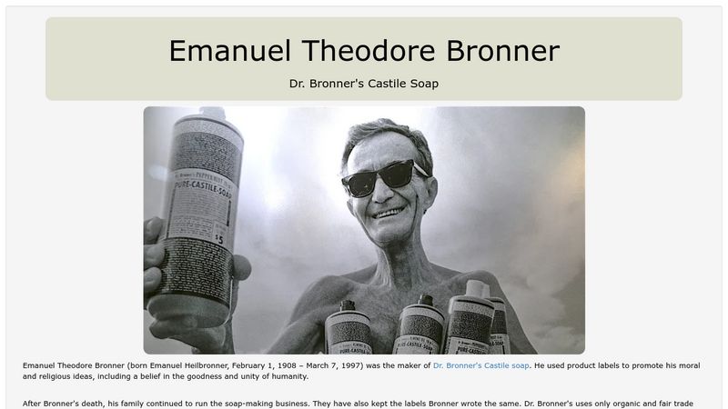 Emanuel Bronner - Wikipedia