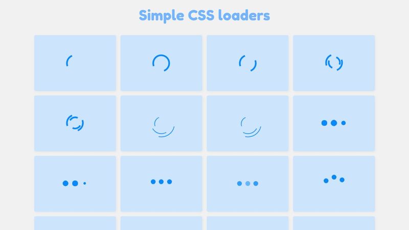 Simple CSS loaders