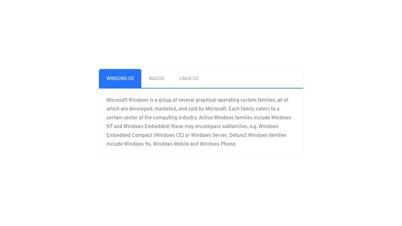 Tabs Component - ReactJS