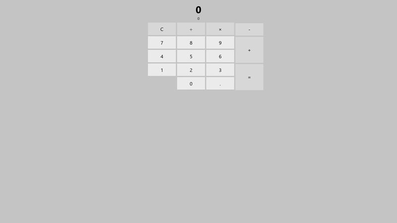 JavaScript Calculator Project - Fluent Design