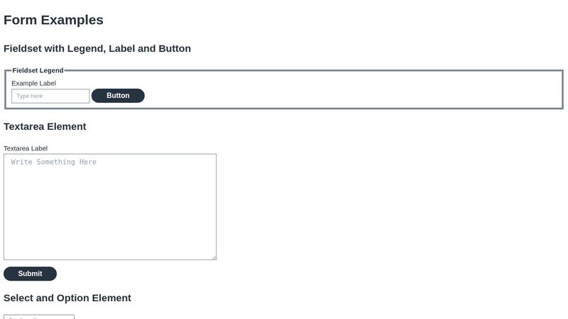 Basic CSS - Styling Form Elements