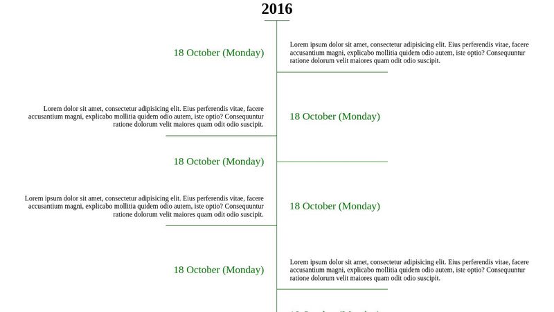 CSS Timeline