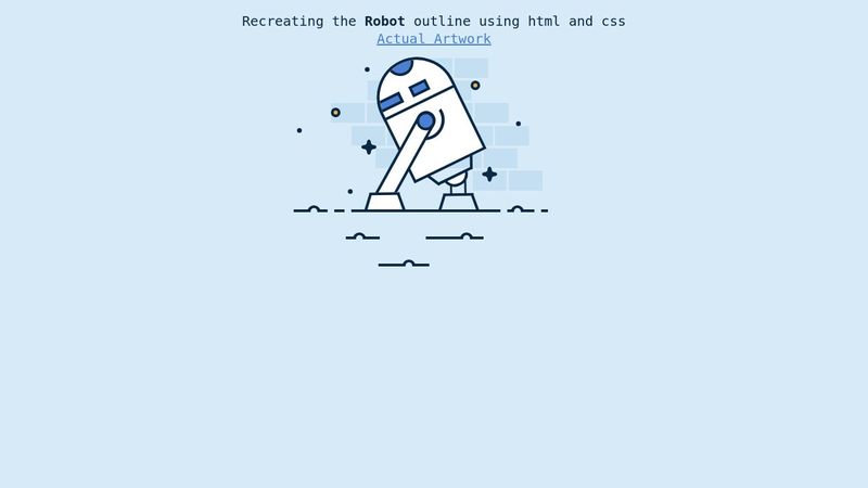 Robot Outline || HTML and CSS