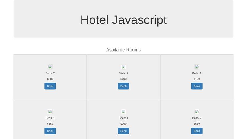 Hotel Javascript
