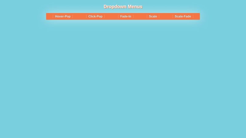 Dropdown Menus