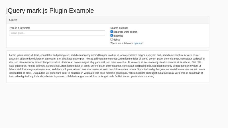 Search Keyword Highlighting