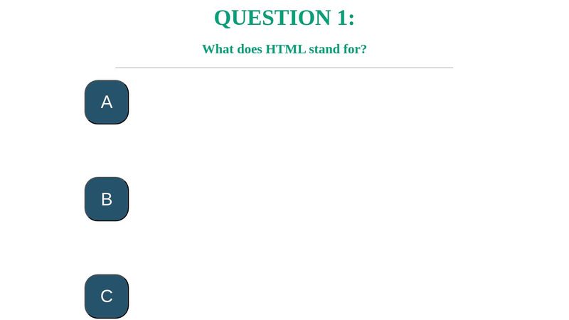 Question 1(HTML)