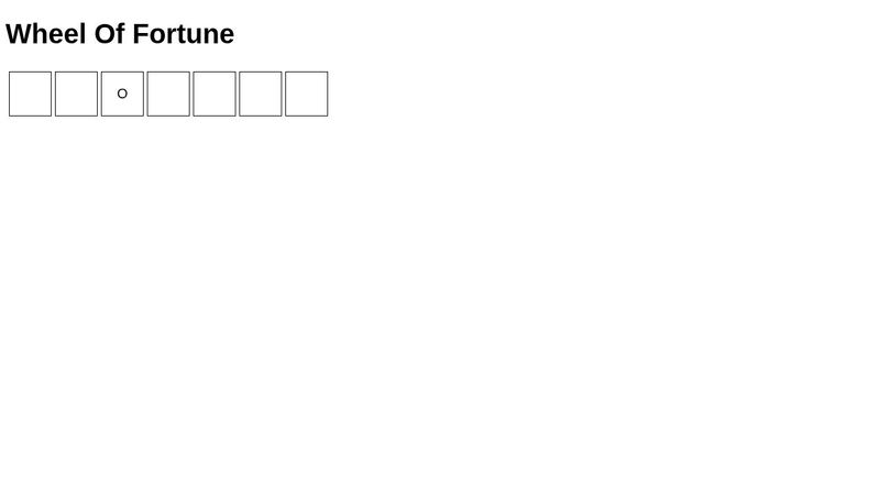 HTML attributes: Wheel Of Fortune