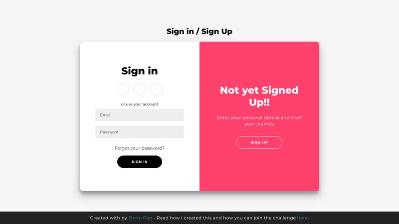 Login and Sign Up