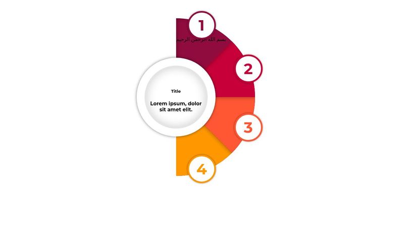 Circle infographic css html