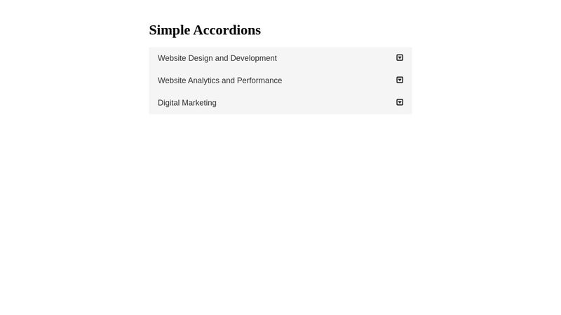 Simple Accordion