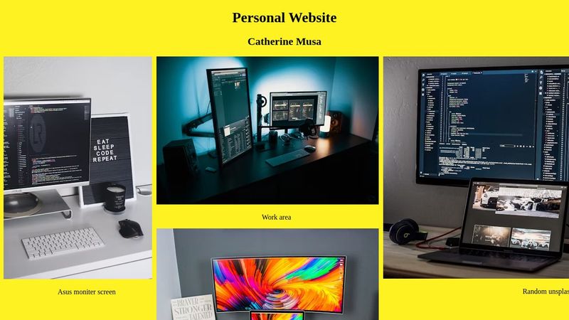Simple personal website with HTML,CSS,JS