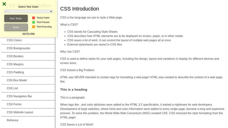 CSS Technical Page