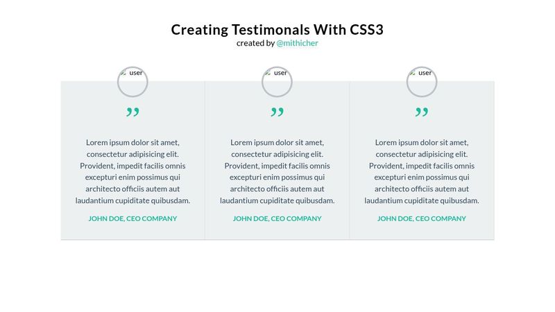 Creating Testimonals With CSS3