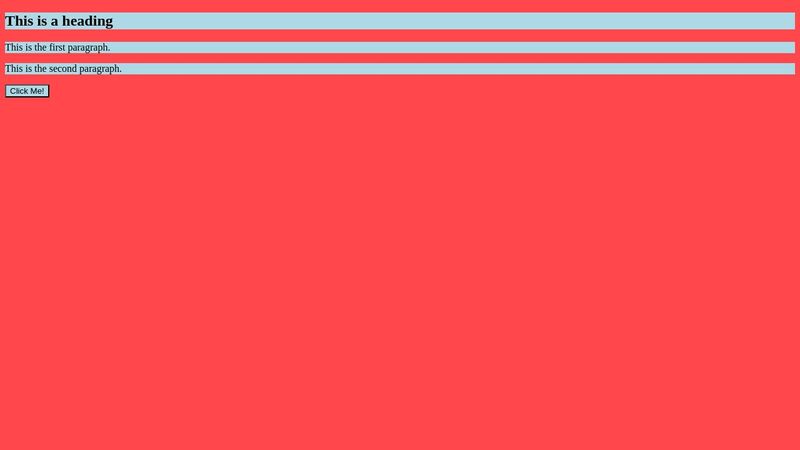 html background color - internal example