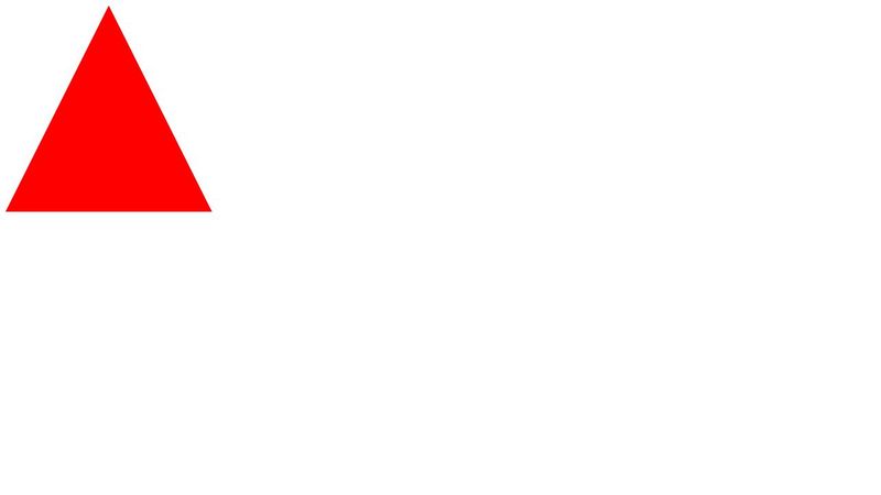 Triangle using borders